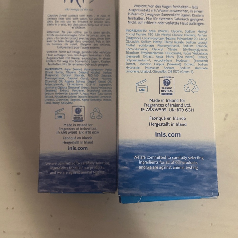 Inis refreshing Bath & shower gel + nourishing hand cream 200ml – New Sealed Box - Picture 4 of 4